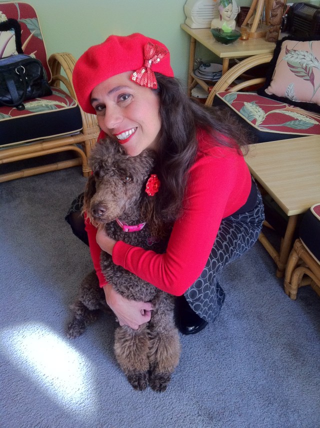 Clare and her Sugar Dog Valencia